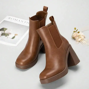 Botines de plataforma de taco grueso