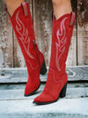 Botas vaqueras hasta la rodilla para mujer