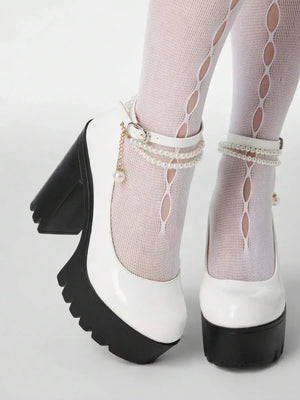 Zapatos de plataforma de tacón alto elegantes