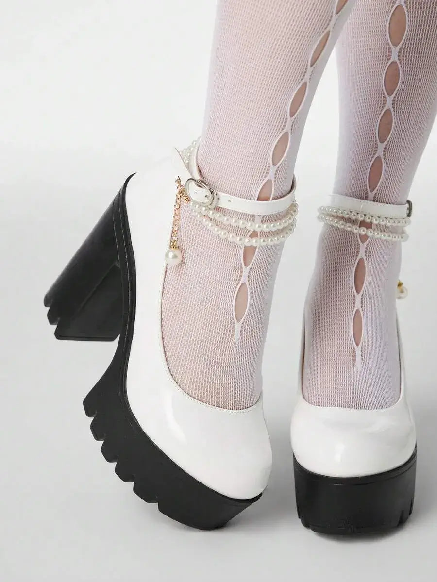 Zapatos de plataforma de tacón alto elegantes