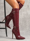 Botas altas para mujer punta alta