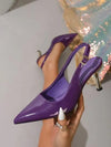 Tacones de aguja de tacón medio