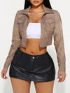Chaqueta casual con bolsillo y botones al frente