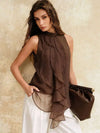 Blusa casual con hombros descubiertos