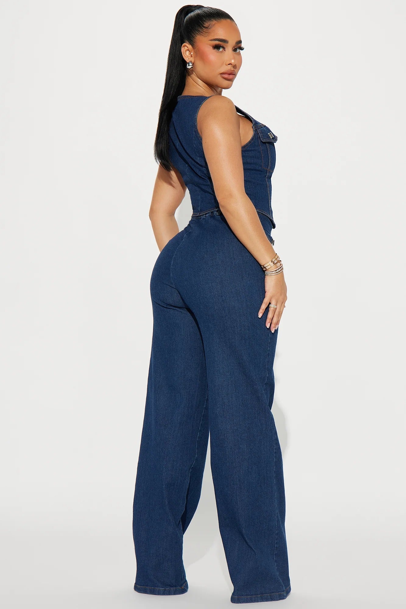 Conjunto top denim y pnatalon