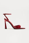 Sandalias de tacon  Burgundy