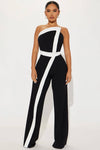 Enterizo strapless bicolor