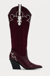 Botas vaqueras  burgundy