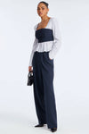 Conjunto top bicolor y pantalon