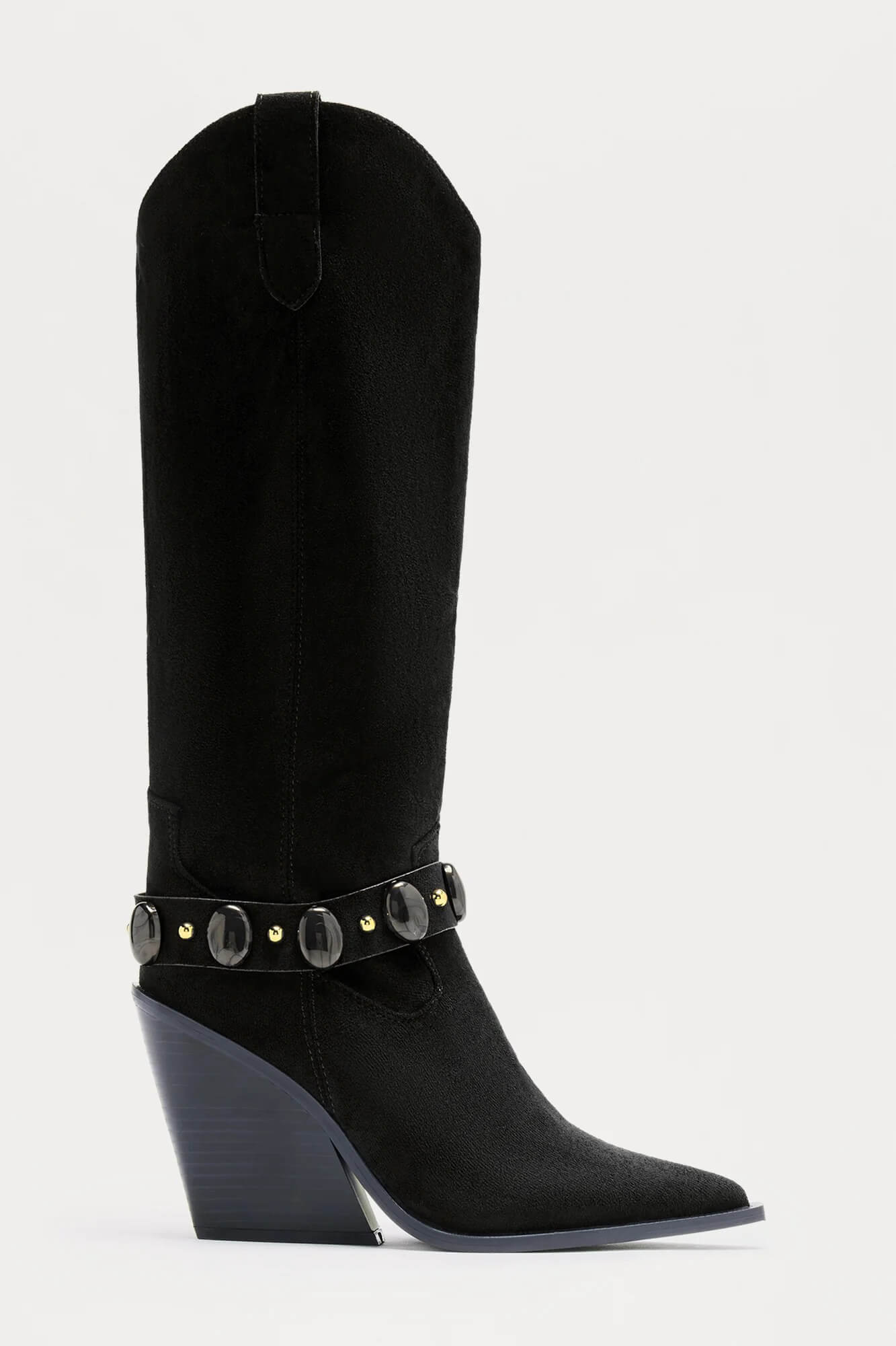 Botas cowboy terciopelo