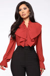 Blusa Looking For My Check Ruffle