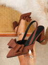 Zapatos de fiesta de tacón alto con puntera