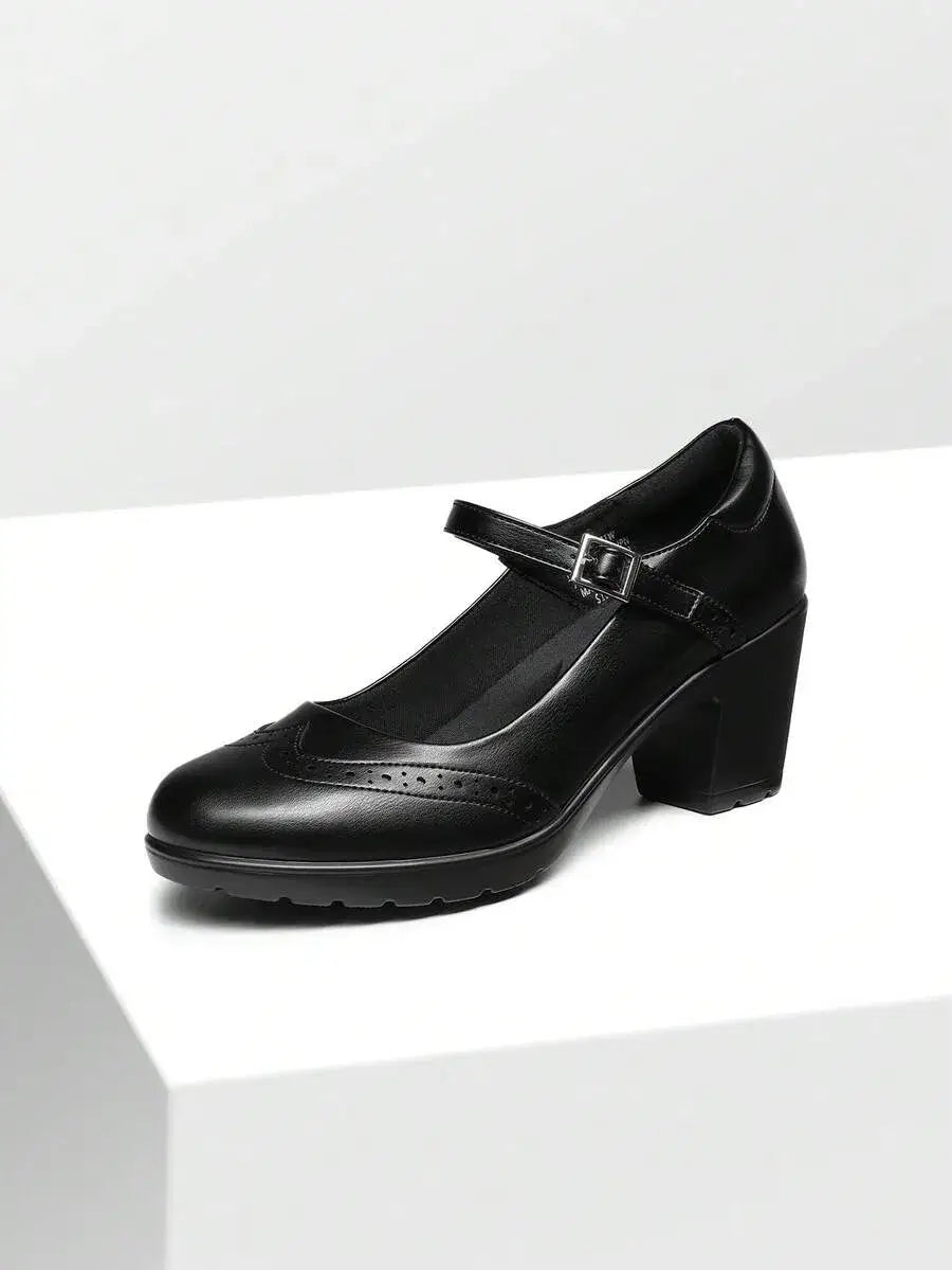 Zapatos mary jane negro mate