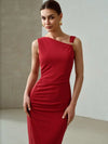 VESTIDO CON DETALLE FRUNCIDO