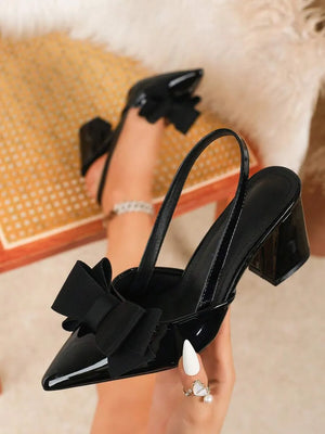 Zapatos de fiesta de tacón alto con puntera