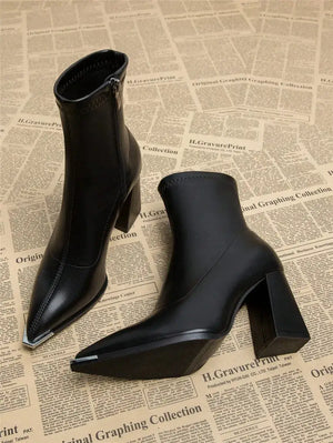 Botines de mujer de punta