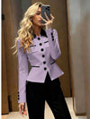 Blusa con cuello, elegante y hermosa