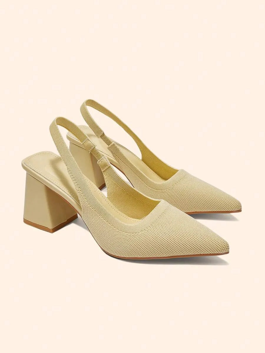 Zapatos de tiras con tacón grueso