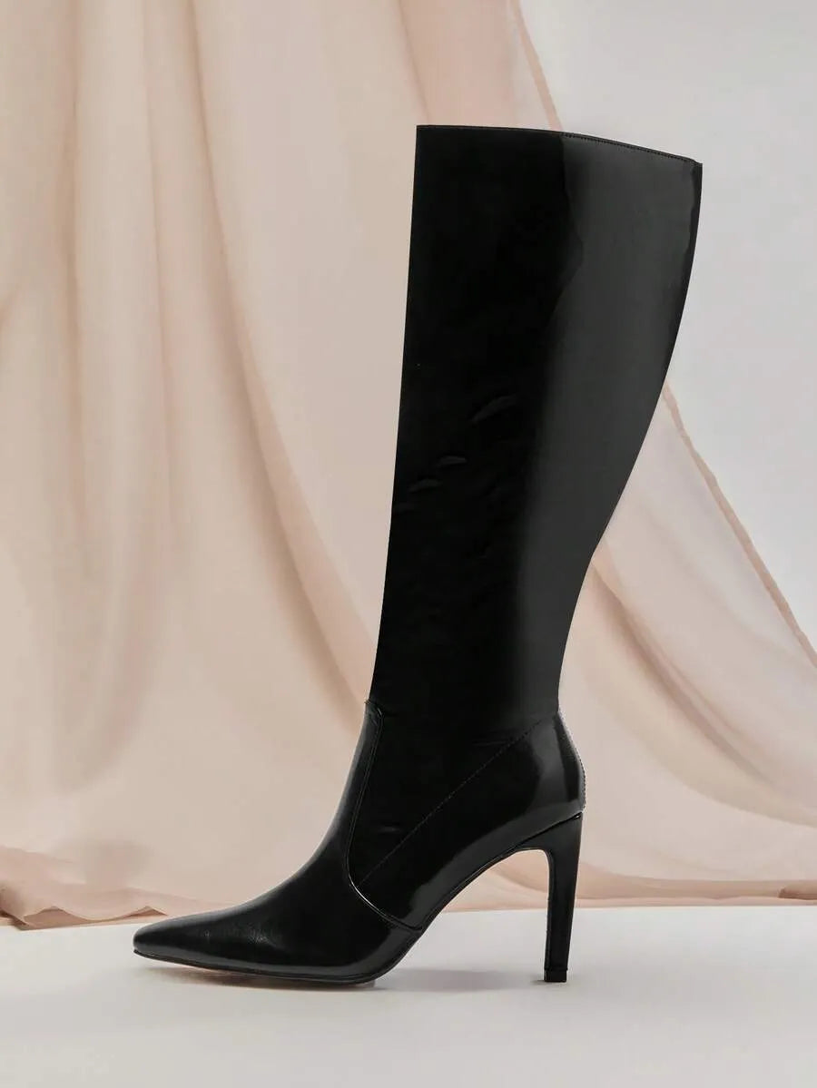 Botas hasta la rodilla con tacón de aguja
