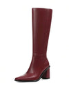 Botas altas para mujer con cremallera lateral