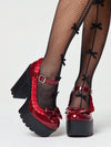 Zapatos de tacón alto de suela gruesa