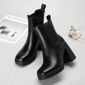 Botines de plataforma de taco grueso