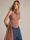 Blusa de mujer con cuello redondo