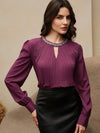 Blusa elegante de manga larga