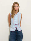 Chaleco azul chambray
