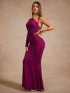 Vestido largo con un solo hombro