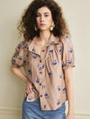 Blusa bordada estilo francés