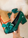 Zapatos de tacón cuadrado