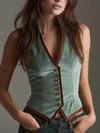 Blusa de mujer de moda con parches