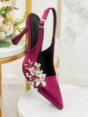 Zapatos de tacón alto rojos