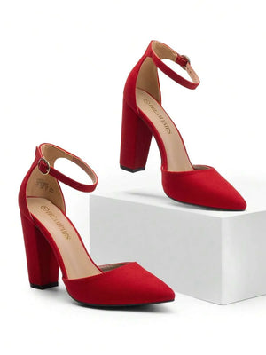 Zapatos de tacón alto con correa