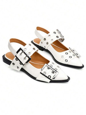 Bailarinas de punta con hebilla ancha