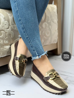 Mocasines de Cuero
