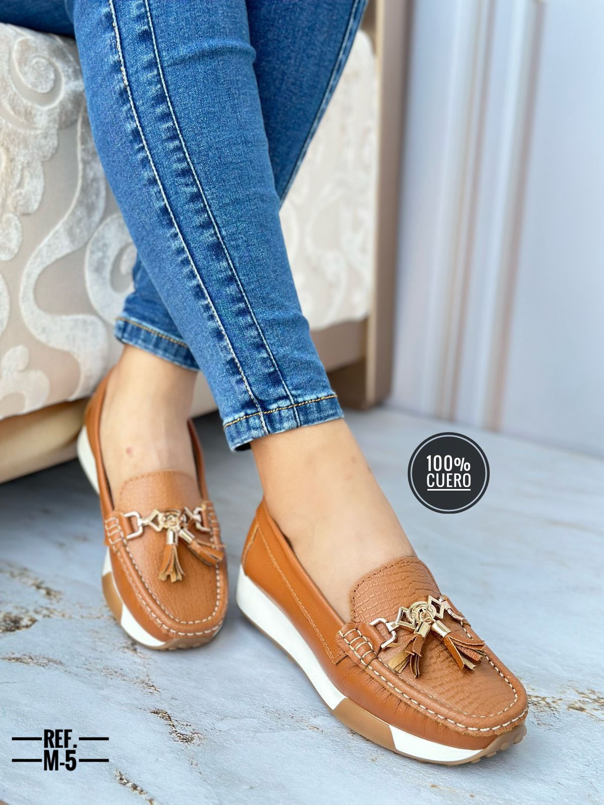 Mocasines de Cuero