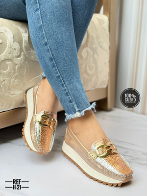 Mocasines de Cuero