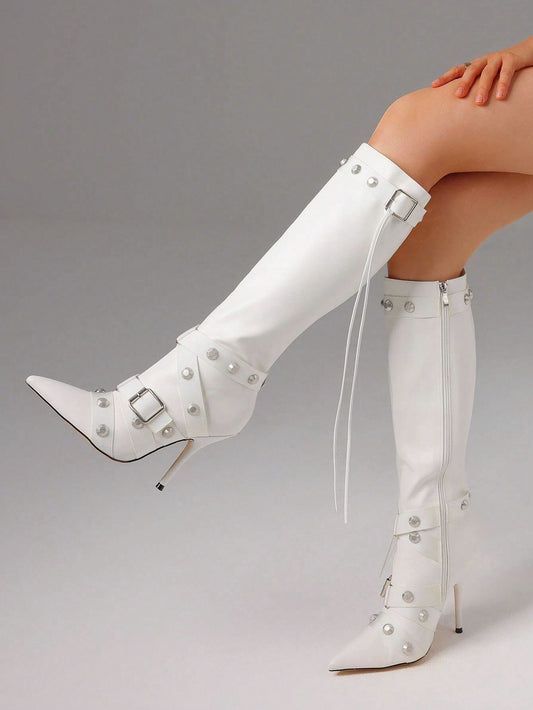 Botas tacón de aguja para mujer