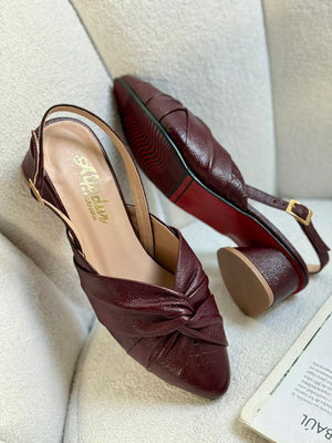 Zapato tacón de Cuero