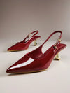 Zapatos tacón hebilla