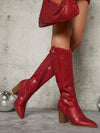 Botas rojas brillantes