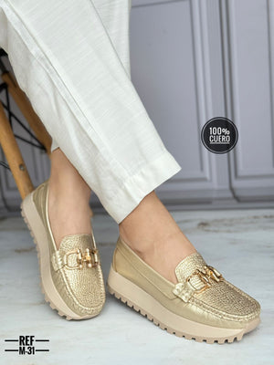 Mocasines de Cuero