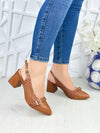 Zapato tacón de Cuero
