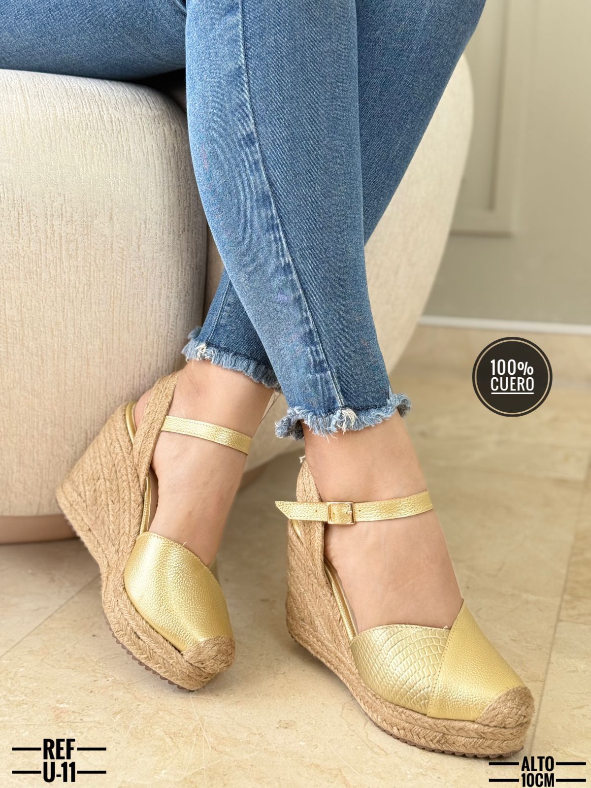 Sandalias plataforma yute