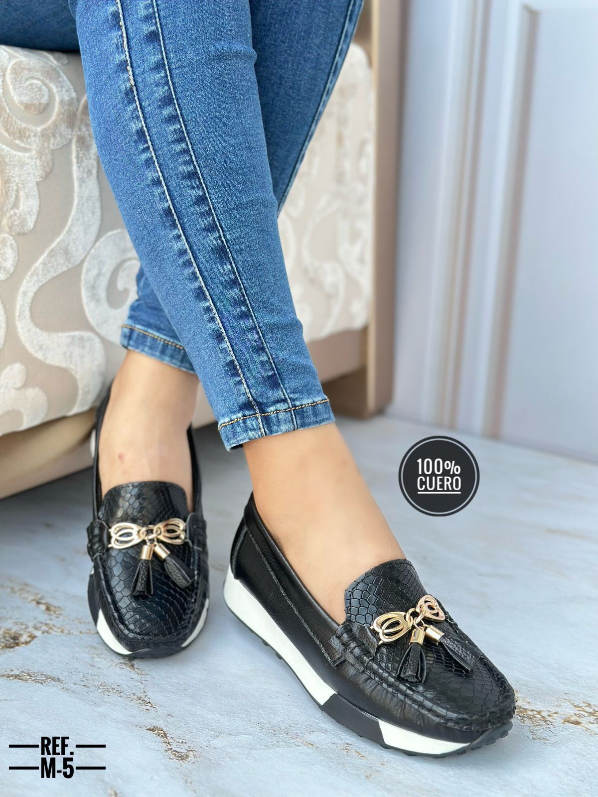 Mocasines de Cuero