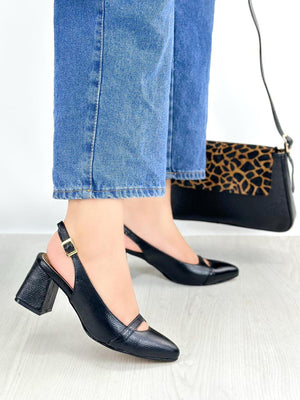 Zapato tacón de Cuero