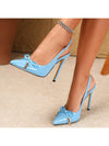 Zapatos tacón alto lazo