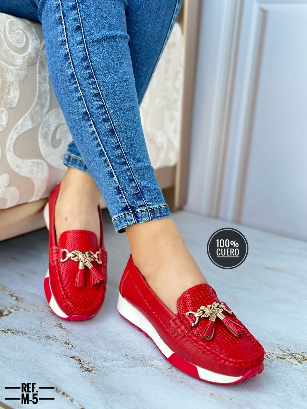 Mocasines de Cuero